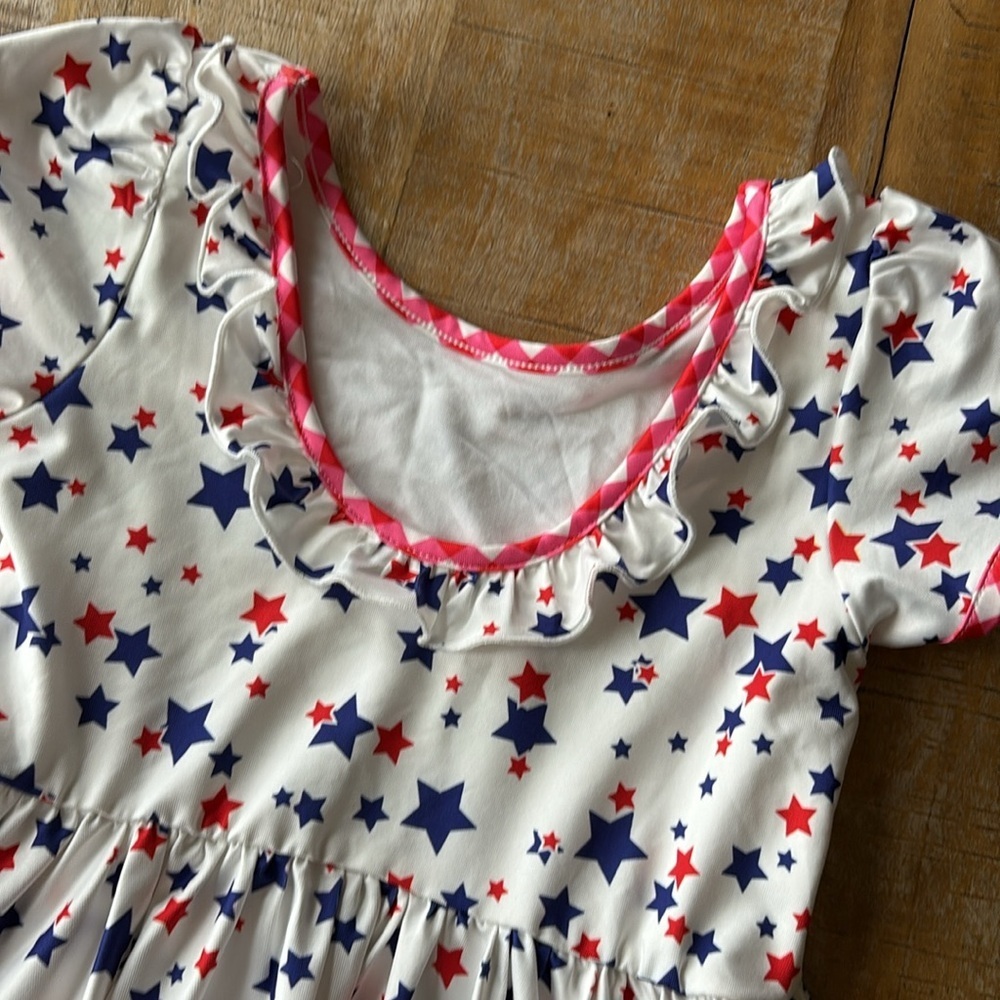 NWOT Charlie’s Project boutique patriotic dress 5/6yr - Picture 6 of 7